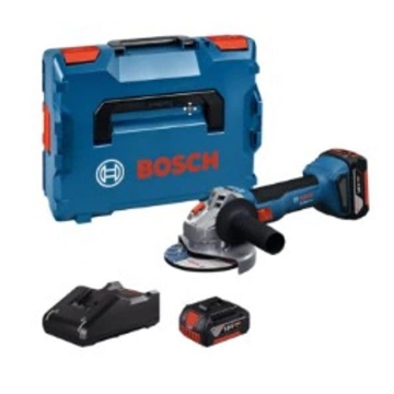 AMOLADORA A BATERÍA BOSCH GWS 18V-8 125mm PROFESIONAL - 2 BATERIAS 5 AH + CARGADOR + MALETÍN - Imagen 1