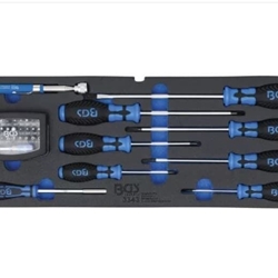 Bandeja de espuma para BGS 3312: Destornilladores, Juego de puntas y recogedor magnético | 41 piezas - 3343 BGS - Imagen 1