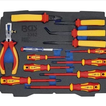 Bandeja de espuma para BGS BOXSYS1 & 2: Alicates VDE / juego de destornilladores | 13 piezas - 3352 BGS - Imagen 1