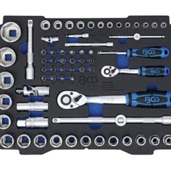 Bandeja de espuma para BGS BOXSYS1 & 2: Juego de llaves de vaso | 6,3 mm (1/4") / 12,5 mm (1/2") | BGS systainer® | 65 piezas - 3351 BGS - Imagen 1