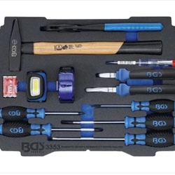 Bandeja de espuma para BGS BOXSYS1 & 2: Juego de martillo, alicates, destornilladores | 12 piezas - 3353 BGS - Imagen 1