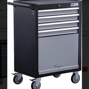 Carro de herramientas | 4 cajones, 1 compartimento | vacío - 6070 BGS - Imagen 1
