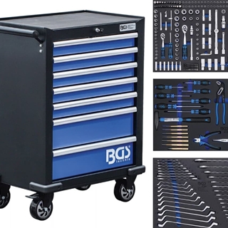 Carro de herramientas | 7 cajones | con 263 herramientas - 4207 BGS - Imagen 1