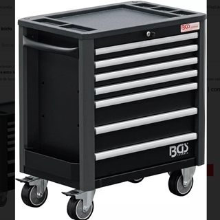 Carro de herramientas | 7 cajones | con altura extra baja | vacío - 4102 BGS - Imagen 1