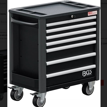 Carro de herramientas | 7 cajones | con altura extra baja | vacío - 4102 BGS - Imagen 1