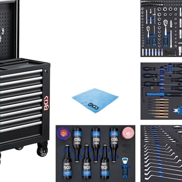 Carro de herramientas | 8 cajones | con 263 herramientas - 4106 BGS - Imagen 1