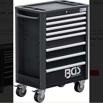 Carro de herramientas | 8 cajones | vacío - 4111 BGS - Imagen 1
