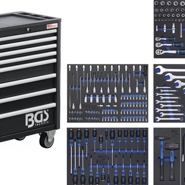 Carro de herramientas Pro Standard | 8 cajones | con 234 herramientas - 4113 BGS - Imagen 1