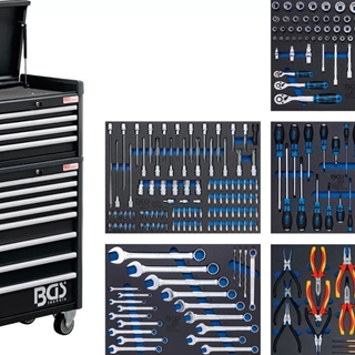 Carro de herramientas Pro Standard Maxi | 12 cajones | con 263 herramientas - 4088 BGS - Imagen 1