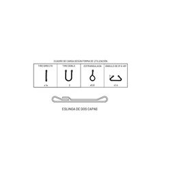 Eslinga plana con gazas - 6000kg - Imagen 2