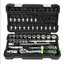 ESTUCHE DE HERRAMIENTAS DE 59 PIEZAS CON VASOS HEXAGONALES 3/8" CINCADO- 54277 JBM - Imagen 1