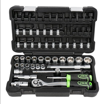 ESTUCHE DE HERRAMIENTAS DE 59 PIEZAS CON VASOS HEXAGONALES 3/8" CINCADO- 54277 JBM - Imagen 1