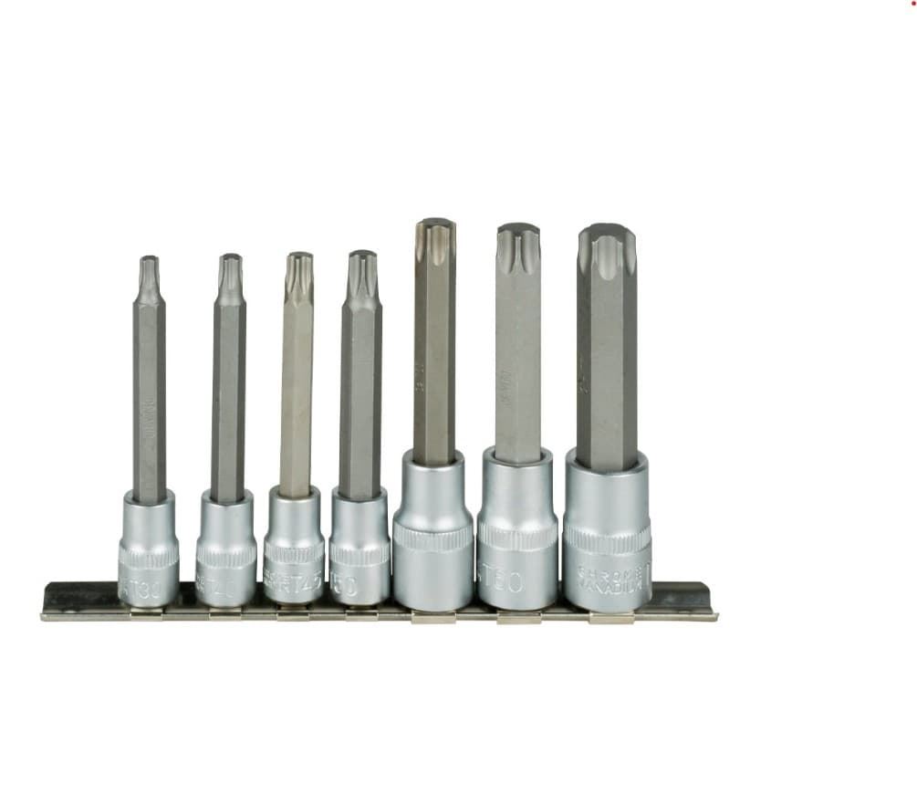 JUEGO DE 7 PUNTAS TORX DE 3/8" Y 1/2"- 53084 JBM - Imagen 1