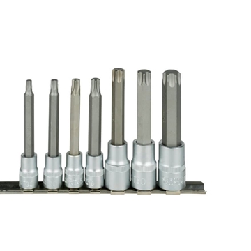 JUEGO DE 7 PUNTAS TORX DE 3/8" Y 1/2"- 53084 JBM - Imagen 1