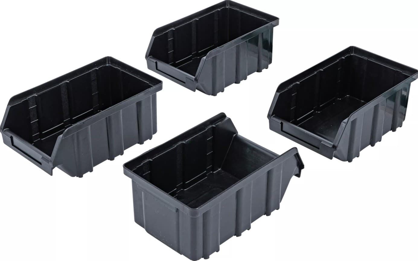Juego de cajas de almacenamiento | con el carril colgante | para sistema de módulos de pared | 4 piezas - 80195 BGS - Imagen 1