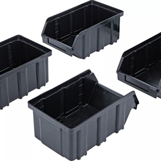 Juego de cajas de almacenamiento | con el carril colgante | para sistema de módulos de pared | 4 piezas - 80195 BGS - Imagen 1