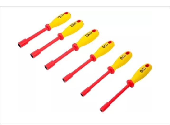Juego de destornilladores de llave de vaso VDE | hexágono | 5,5 - 12 mm | 6 piezas - 71095 BGS - Imagen 1