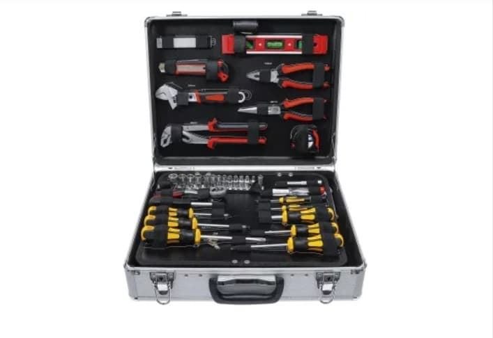 Juego de herramientas en caja de aluminio | 129 piezas - 2204 BGS - Imagen 1