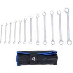 Juego de llaves de estrella dobles | acodada | 6 x 7 - 30 x 32 mm | 12 piezas BGS 1214 - Imagen 2