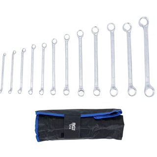 Juego de llaves de estrella dobles | acodada | 6 x 7 - 30 x 32 mm | 12 piezas BGS 1214 - Imagen 2