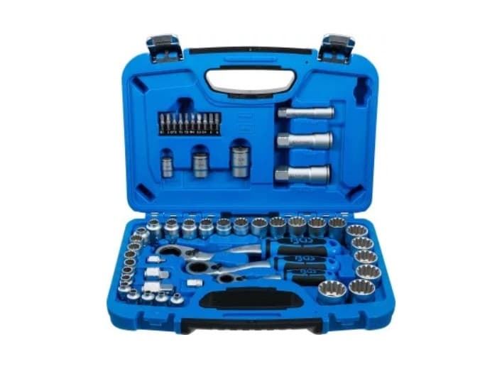 Juego de llaves de vaso con agujero pasante | Gear Lock | 4,5 - 25 mm | 52 piezas - 2181 BGS - Imagen 1
