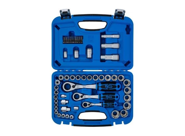 Juego de llaves de vaso con agujero pasante | Gear Lock | 4,5 - 25 mm | 52 piezas - 2181 BGS - Imagen 2