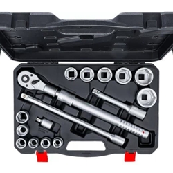 Juego de llaves de vaso | con carraca reversible, extensible | 20 mm (3/4") | 19 - 50 mm | 16 piezas - 71024 BGS - Imagen 2