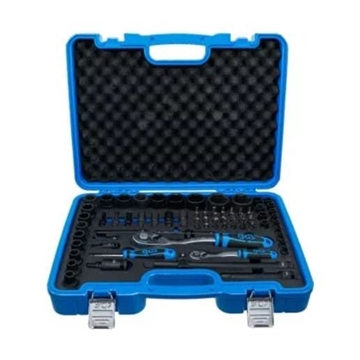 Juego de llaves de vaso de impacto hexagonal | 6,3 mm (1/4") + 12,5 mm (1/2") | 69 piezas - 5255 BGS - Imagen 1