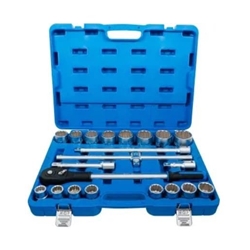 Juego de llaves de vaso | entrada 20 mm (3/4") | medidas en pulgadas | 21 piezas - 1107 BGS - Imagen 1