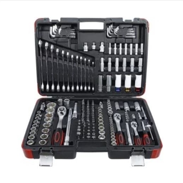 Juego de llaves de vaso | entrada 6,3 mm (1/4") / 10 mm (3/8") / 12,5 mm (1/2") | 176 piezas - 15217 BGS - Imagen 1