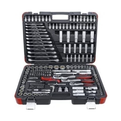 Juego de llaves de vaso | entrada 6,3 mm (1/4") / 10 mm (3/8") / 12,5 mm (1/2") | 216 piezas - 15216 BGS - Imagen 1