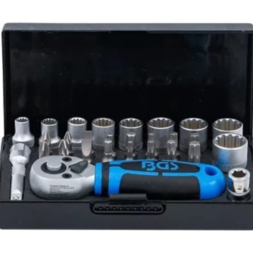 Juego de llaves de vaso | entrada 6,3 mm (1/4") | 28 piezas - 2143 BGS - Imagen 1