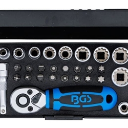 Juego de llaves de vaso | entrada 6,3 mm (1/4") | 28 piezas - 2143 BGS - Imagen 2