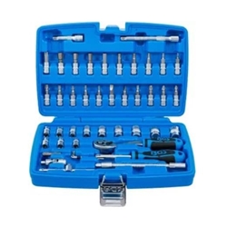 Juego de llaves de vaso | entrada 6,3 mm (1/4") | medidas en pulgadas | 46 piezas - 2141 BGS - Imagen 1