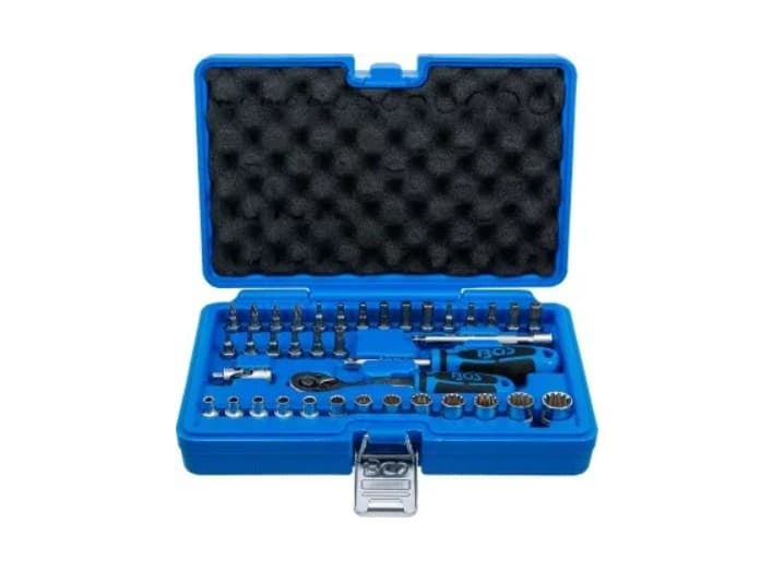 Juego de llaves de vaso Gear Lock | entrada 6,3 mm (1/4") | 38 piezas - 2151 BGS - Imagen 1