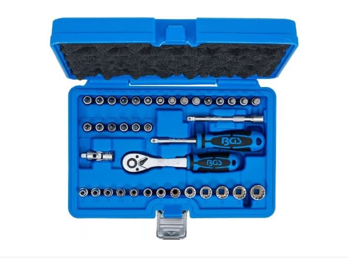 Juego de llaves de vaso Gear Lock | entrada 6,3 mm (1/4") | 38 piezas - 2151 BGS - Imagen 2