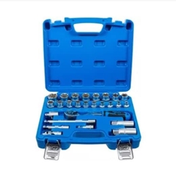 Juego de llaves de vaso perfil ondulado | entrada 10 mm (3/8") | 26 piezas - 2227 BGS - Imagen 1