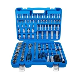 Juego de llaves de vaso perfil ondulado | entrada 6,3 mm (1/4") / 12,5 mm (1/2") | 150 piezas - 745118 BGS - Imagen 1