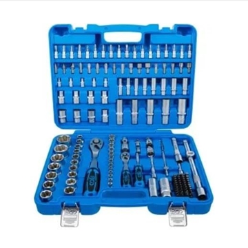 Juego de llaves de vaso perfil ondulado | entrada 6,3 mm (1/4") / 12,5 mm (1/2") | 150 piezas - 745118 BGS - Imagen 1