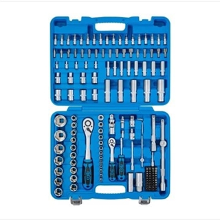 Juego de llaves de vaso perfil ondulado | entrada 6,3 mm (1/4") / 12,5 mm (1/2") | 150 piezas - 745118 BGS - Imagen 2