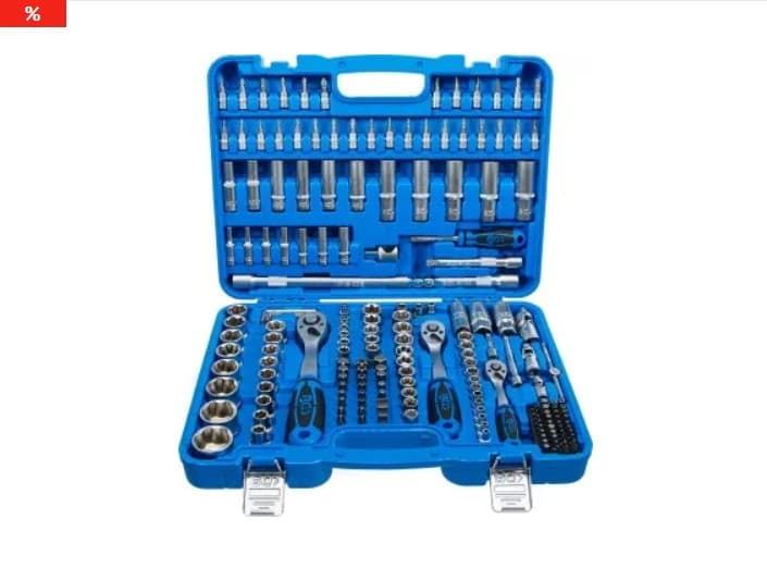 Juego de llaves de vaso Super Lock | entrada 6,3 mm (1/4") | 10 mm (3/8") / 12,5 mm (1/2") | 192 piezas - 2292 BGS - Imagen 1