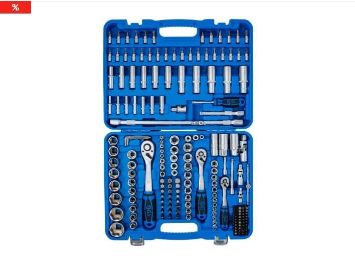 Juego de llaves de vaso Super Lock | entrada 6,3 mm (1/4") | 10 mm (3/8") / 12,5 mm (1/2") | 192 piezas - 2292 BGS - Imagen 2