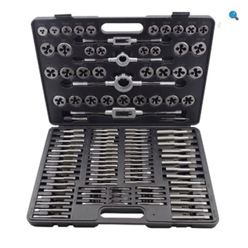 JUEGO DE MACHOS Y TERRAJAS MÉTRICAS, 110 PIEZAS   9162 - Imagen 1