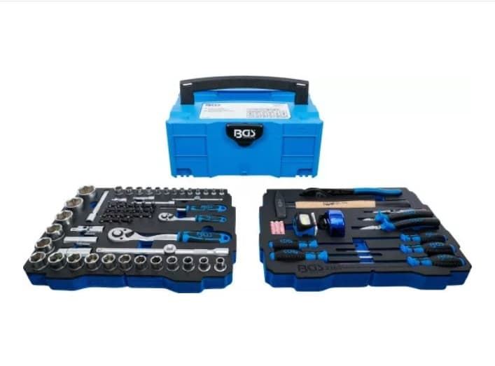 Juego de martillo, alicates, destornilladores | 6,3 mm (1/4") / 12,5 mm (1/2") | BGS systainer® | 77 piezas - 3357 BGS - Imagen 1