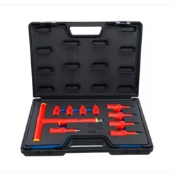 Juego de puntas de vaso VDE | entrada 10 mm (3/8") / 12,5 mm (1/2") | hexágono interior 4 - 10 mm | 10 piezas - 7132 BGS - Imagen 1