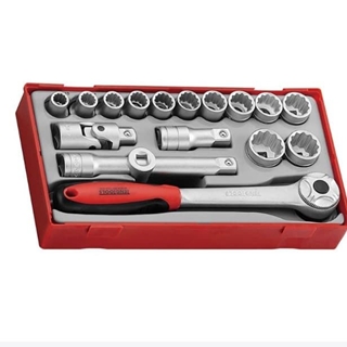 JUEGO DE VASOS BIHEXOGONALES  TT1218 - 12 puntas REF.: 39180104 - Imagen 1