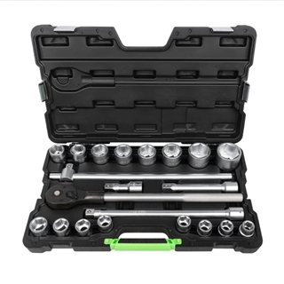 MALETÍN DE HERRAMIENTAS CON 21 PIEZAS DE VASOS HEXAGONALES 3/4" CINCADO- 53727 JBM - Imagen 1