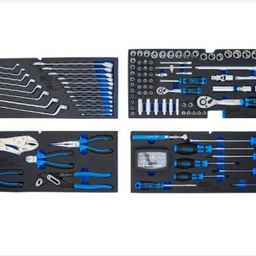 Maletín de herramientas metálico | 3 cajones | con 143 herramientas - 3318 BGS - Imagen 2