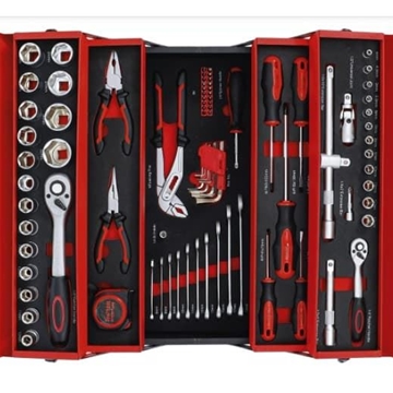 Maletín de herramientas metálico incl. surtido de herramientas | 86 piezas - 6056 BGS - Imagen 2