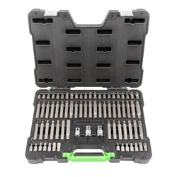 MALETÍN DE PUNTAS 75 PIEZAS HEXAGONALES, XZN, RIBE, TORX Y TORX INV.- 52550 JBM - Imagen 1